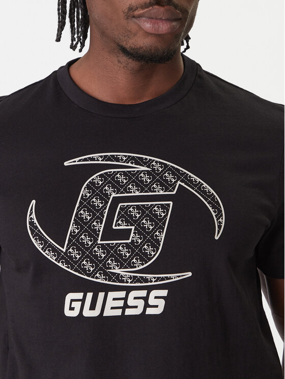 Guess Guess Camiseta Z6RI06 I3Z14 Negro Regular Fit