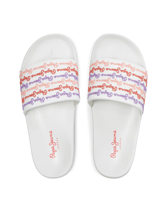Pepe Jeans Ciabatte Pepe Jeans Slider Set W PLS70145 Bianco