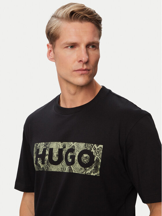 HUGO HUGO Camiseta Nerpient 50566041 Negro Regular Fit