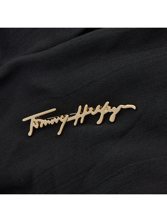 Tommy Hilfiger Fular Tommy Hilfiger Signature Hijab AW0AW11143 Negru