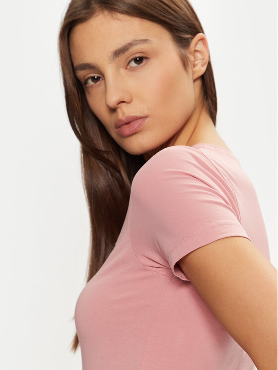 Guess Jeans Guess Jeans Футболка W4YI02 J1314 Рожевий Regular Fit