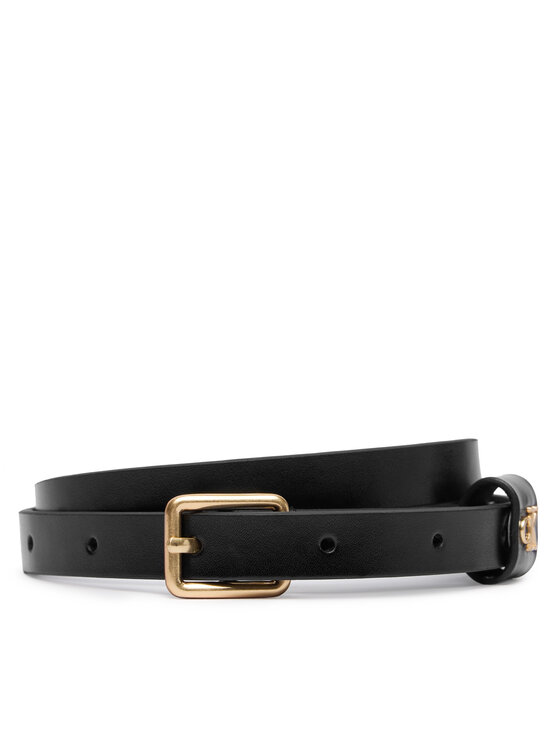 Calvin Klein Pasek Calvin Klein Square Buckle Ck Loop 15Mm LV04F7146G Czarny