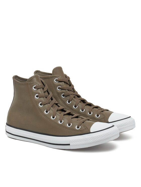 Converse Кецове Converse Chuck Taylor All Star Faux Leather Hi A09482C 216 Каки