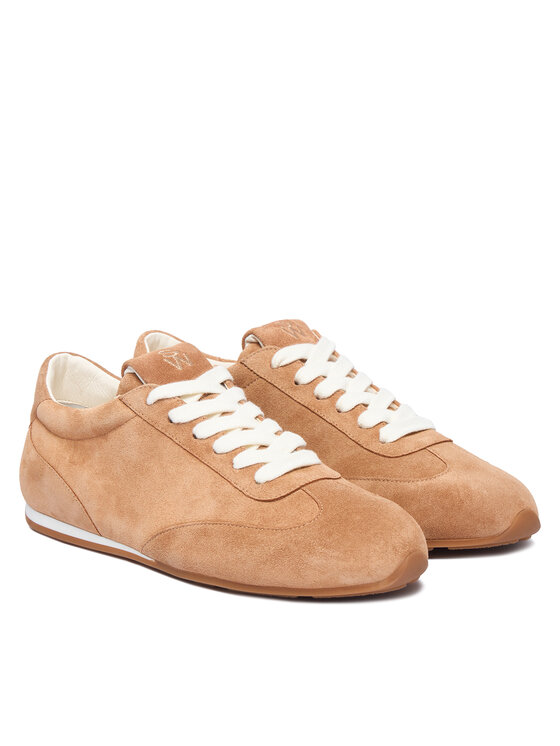 Stuart Weitzman Снікерcи Stuart Weitzman Colton Sleek SN228 Світло-коричневий