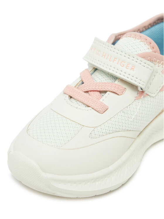 Tommy Hilfiger Αθλητικά Tommy Hilfiger Low Cut Lace-Up/Velcro Sneaker T1A9-33755-1697 M Λευκό