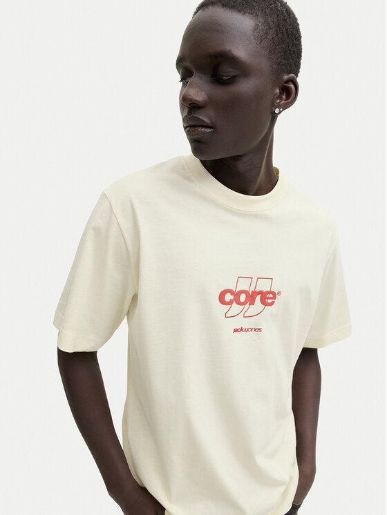 Jack & Jones Jack & Jones Camiseta Club 12289868 Amarillo Relaxed Fit