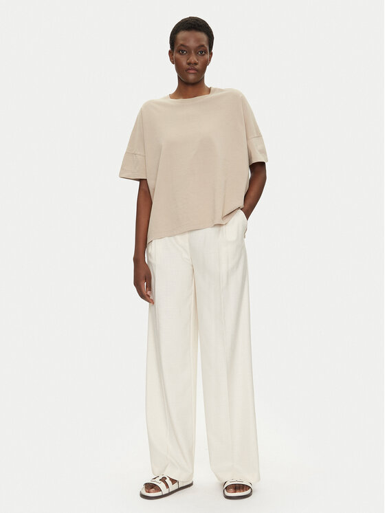 Bomboogie Bomboogie Футболка TW7441TJOR5 Бежевий Relaxed Fit