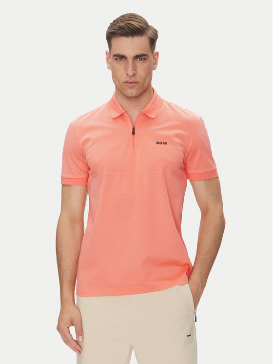 BOSS BOSS Поло Philix Pima 50538177 Оранжевий Regular Fit