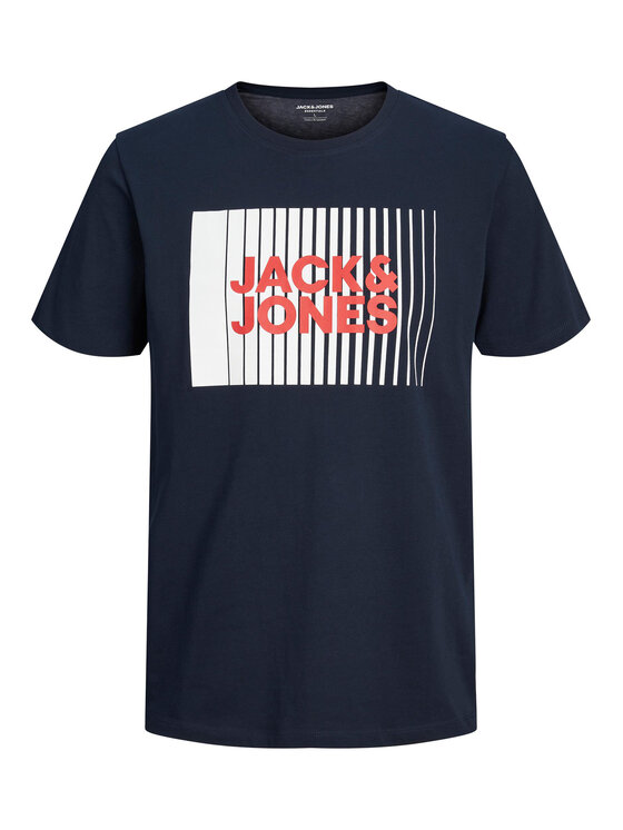 Jack & Jones Jack & Jones Póló Corp 12233999 Sötétkék Standard Fit