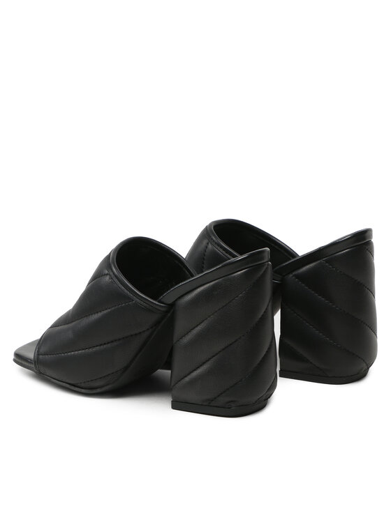 PINKO Šľapky PINKO Martine Sabot Nappa Trapuntata PE 23 BLKS1 100666 A0O0 Čierna