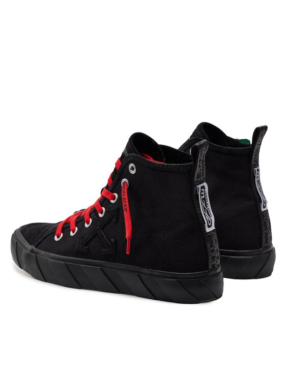 Off-White Scarpe da ginnastica Off-White Mid Top Vulcanized Canvas IA119S22LEA0011010 Nero