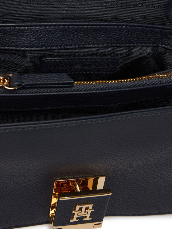 Tommy Hilfiger Дамска чанта Tommy Hilfiger Th Her Med Crossover Jacqu AW0AW18638 Тъмносин
