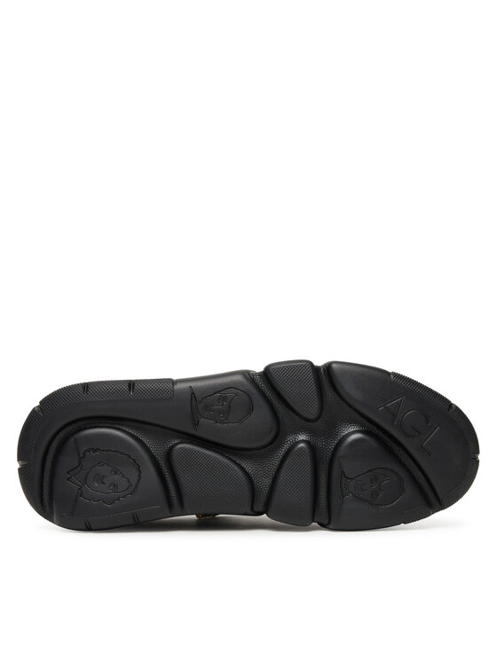 AGL Sneakersy AGL Sheila Vel Vet D938056PGKA0761013 Czarny