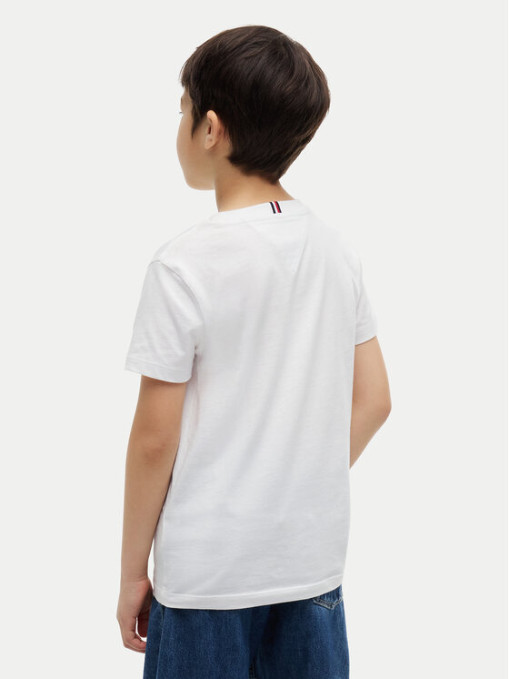 Tommy Hilfiger Tommy Hilfiger Camiseta Team Tommy Graphic KB0KB10591 Blanco Regular Fit