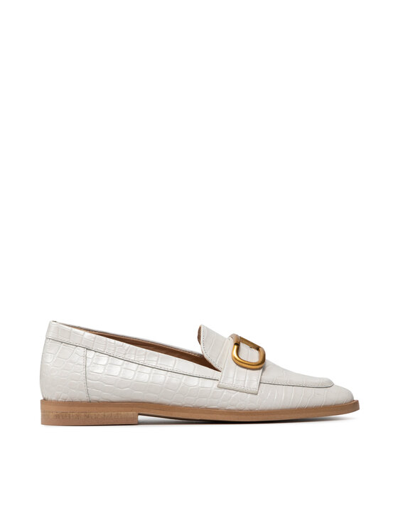 TWINSET Лоуфъри TWINSET Mocassino 212TCP12C Бял
