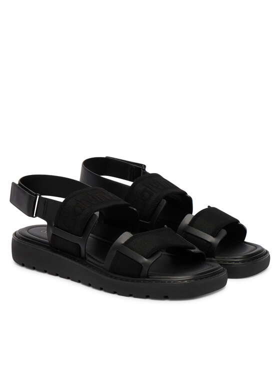Calvin Klein Sandales Calvin Klein Sq Molded Sandal Webb HW0HW02872 Melns
