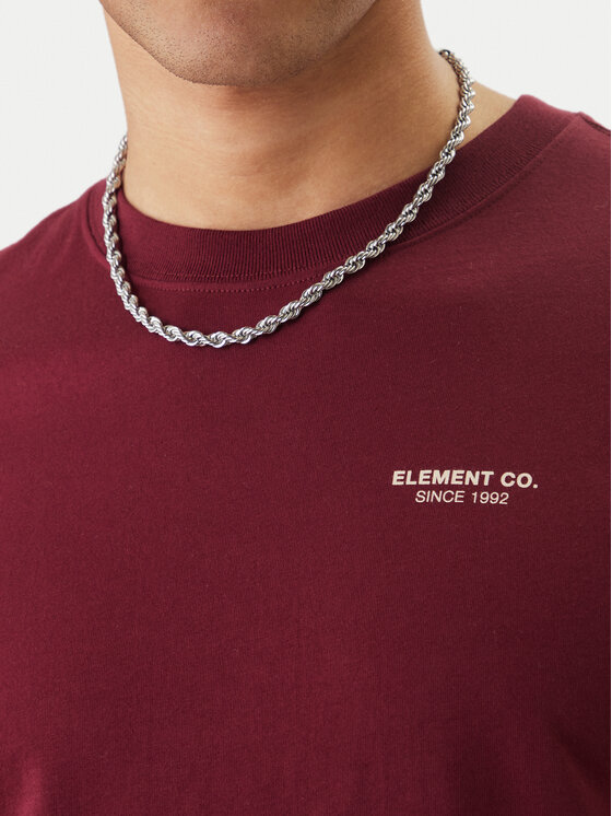 Element Element Camiseta Element Co ELYZT00603 Guinda/burdeos Regular Fit