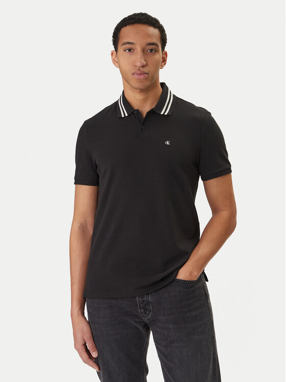 Calvin Klein Jeans Calvin Klein Jeans Polo Monogram LV04RC276G Negro Slim Fit