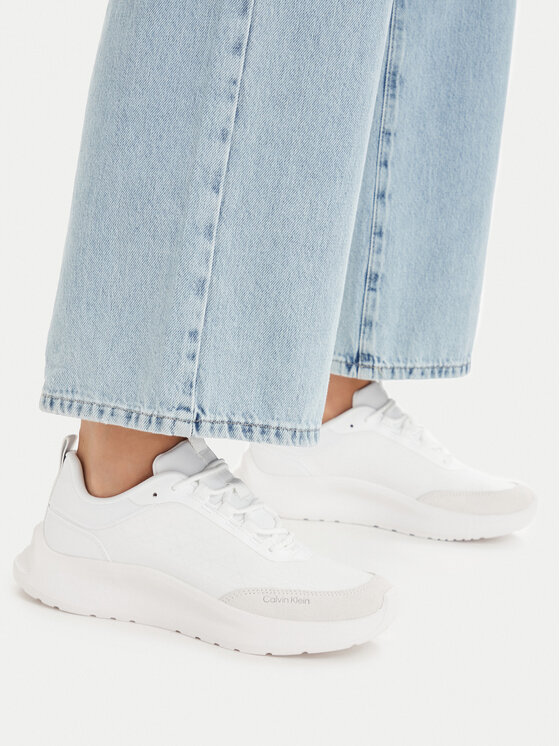 Calvin Klein Sneakers Calvin Klein Light Eva Runn Laceup Aop HW0HW03292 Alb