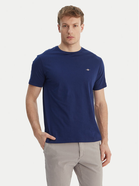 Gant Gant T-shirt Shield 2003184 Blu scuro Regular Fit