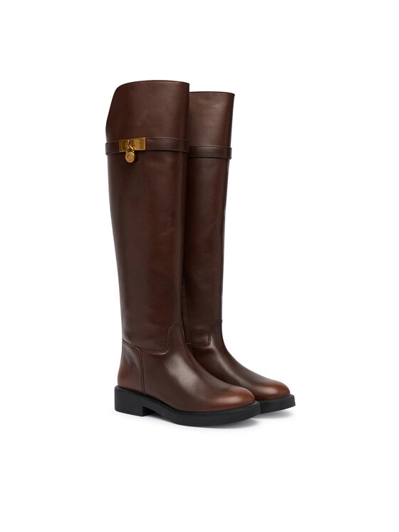 MICHAEL Michael Kors Zimske čizme MICHAEL Michael Kors Hamilton Moderne 40F6HAFB5L Smeđa