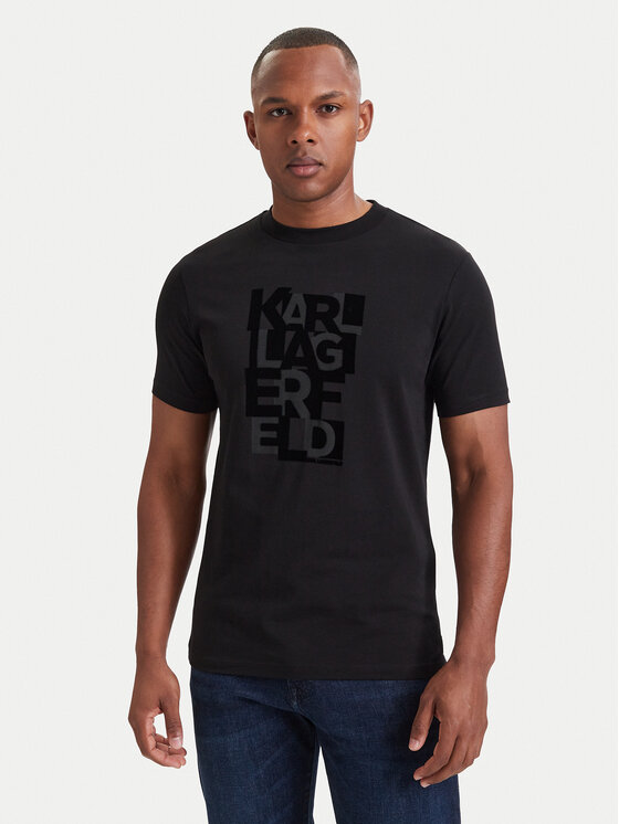 KARL LAGERFELD KARL LAGERFELD Camiseta 755042 564235 Negro Regular Fit