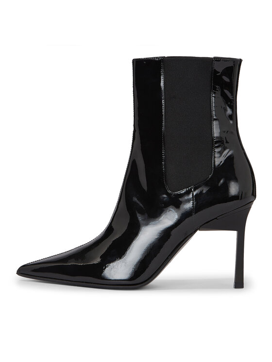 Calvin Klein Μποτάκια Calvin Klein Geo Stiletto Chelsea Boot 90-Pat HW0HW01809 Μαύρο