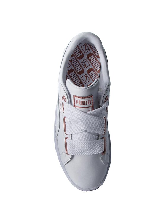 Puma Сникърси Puma Basket Heart Leather 367817 01 Бял