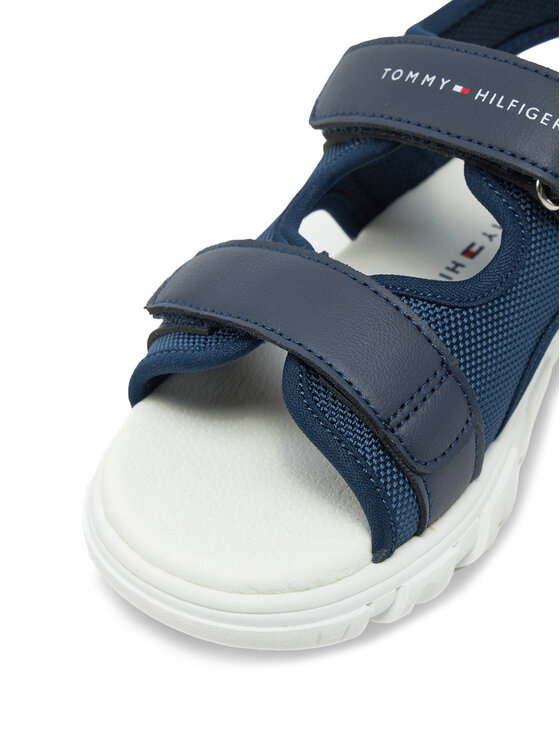 Tommy Hilfiger Сандали Tommy Hilfiger Velcro Sandal T1B2-33898-1591 S Тъмносин