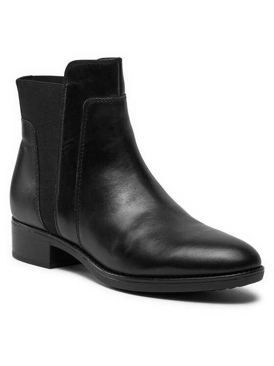 Geox Škornji Geox D Felicity F D84G1F 00043 C9999 Črna