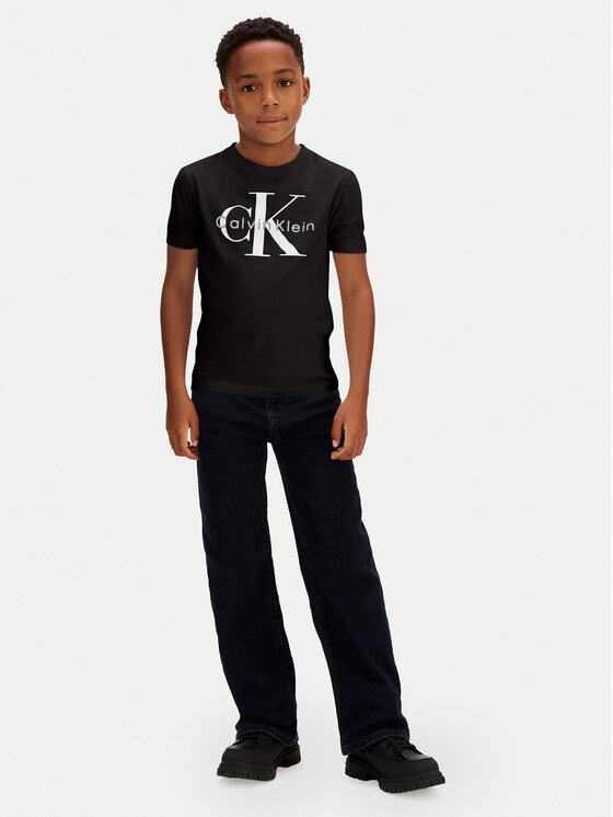Calvin Klein Jeans Calvin Klein Jeans Camiseta Monologo LV1CKSJA33 Negro Regular Fit