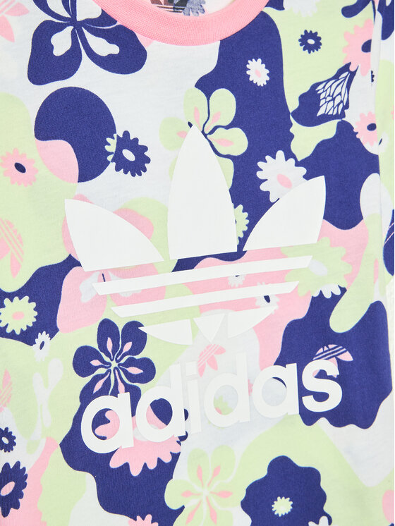 adidas adidas Футболка Flower Allover Print HE6930 Кольоровий Regular Fit