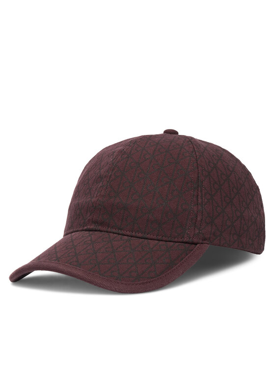 Calvin Klein Kepurė su snapeliu Calvin Klein Emblem Print W Leather Patch Cap LV04F5036G Vyšninė