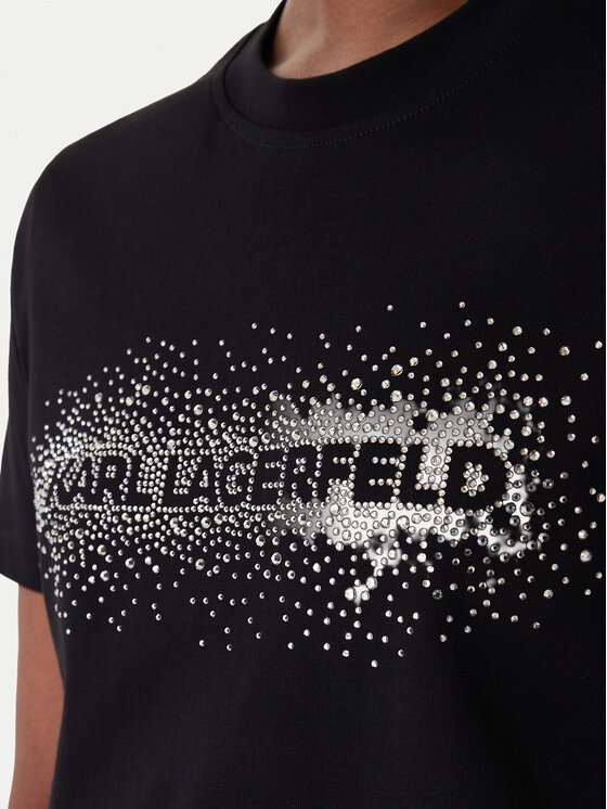 KARL LAGERFELD KARL LAGERFELD Camiseta B1W17030 Negro Regular Fit