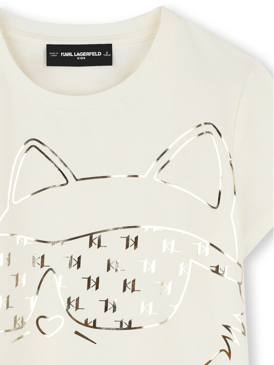 Karl Lagerfeld Kids Karl Lagerfeld Kids Футболка Z30447 M Écru Regular Fit