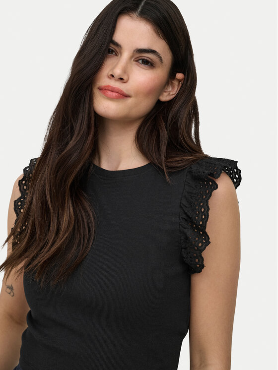 ONLY ONLY Top Mathilda 15308890 Negro Regular Fit