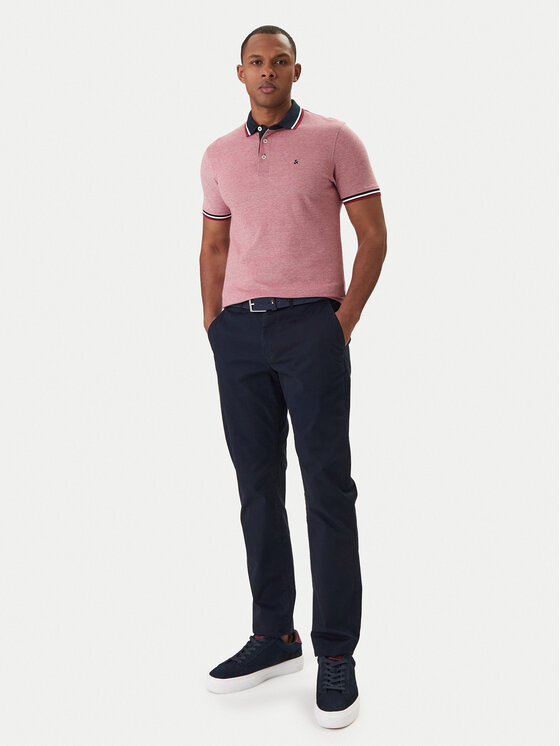Jack & Jones Jack & Jones Polo marškinėliai Paulos 12136668 Raudona Slim Fit