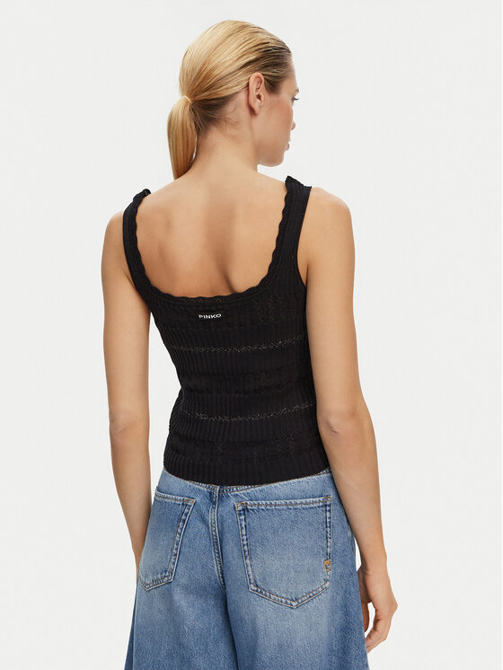 PINKO PINKO Топ 104736 A2FC Z99 Чорний Regular Fit