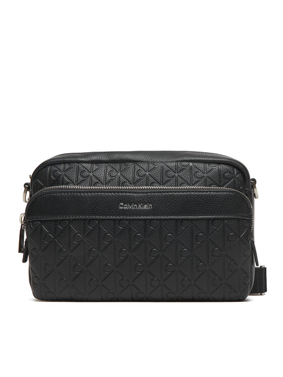 Calvin Klein Saszetka Calvin Klein Emblem Emboss Camera Bag LV04D3203G Czarny