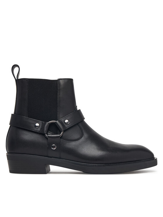 KARL LAGERFELD Kotníková obuv s elastickým prvkem KARL LAGERFELD KL12646A Černá