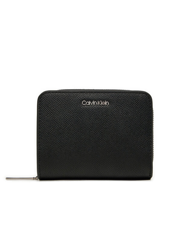 Calvin Klein Novčanik Calvin Klein Ck Must Md Zip Around_Caviar K60K612831 Crna
