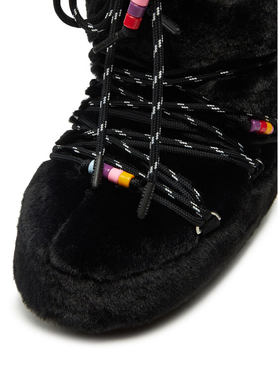 Moon Boot Stivali da neve Moon Boot Icon Faux Fur BEADS80D1408990 Nero