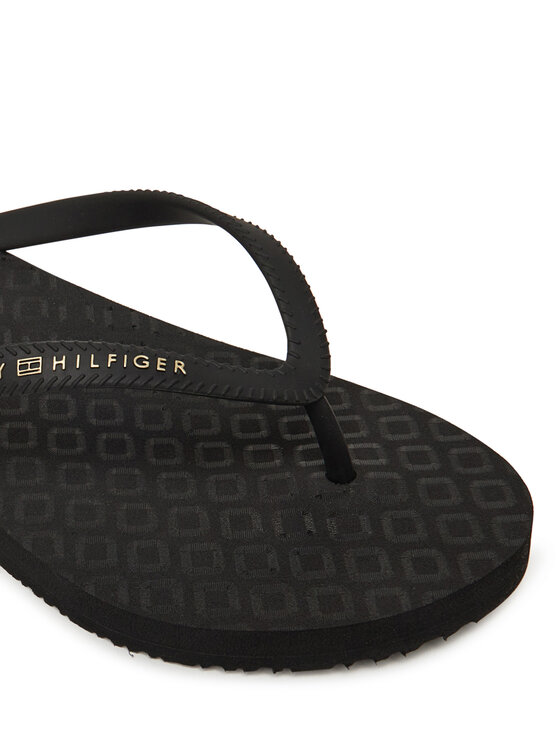 Tommy Hilfiger Žabky Tommy Hilfiger Hilfiger Strap Beach Sandal FW0FW08736 Černá