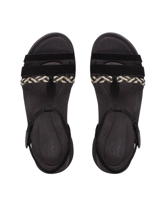 Clarks Sandali Clarks Amanda Tealite 26171125 Črna