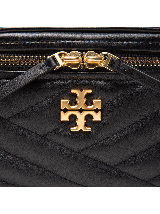 Tory Burch Дамска чанта Tory Burch Kira Chevron Mini Vanity 79425 Черен