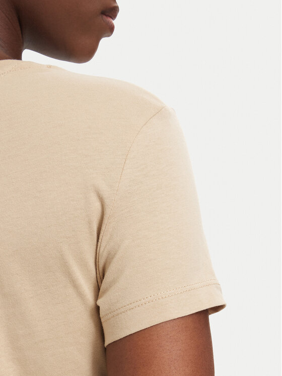 Tommy Jeans Tommy Jeans Camiseta DW0DW20459 Beige claro Slim Fit