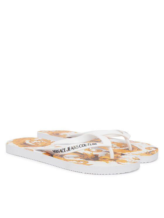 Versace Jeans Couture Žabky Versace Jeans Couture 80YA3SQ7 ZSS80 Biela