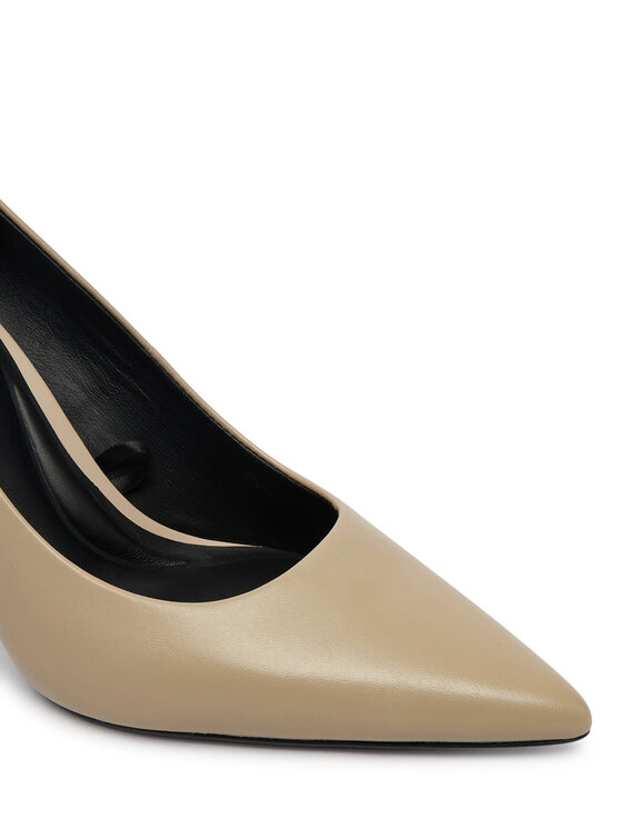 Calvin Klein Pantofi cu toc subțire Calvin Klein Ess Stiletto 90 HW0HW02608 Bej