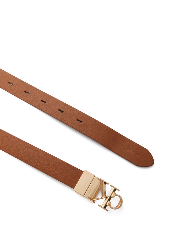 Calvin Klein Sieviešu josta Calvin Klein Facet CK Pebble LV04F7044G Brūns