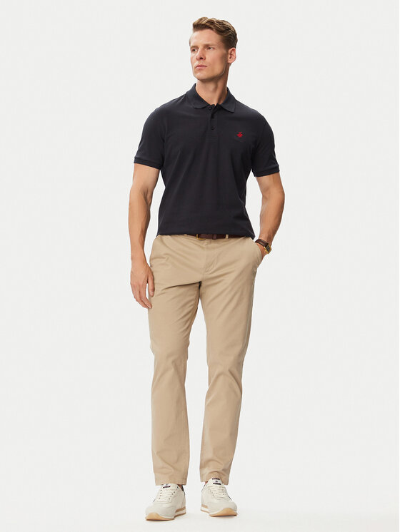 Beverly Hills Polo Club Beverly Hills Polo Club Polo P-SS26M-P42560_Red LogoNVY Azul marino Regular Fit